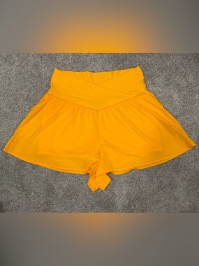 OFFLINE By Aerie Real Me Crossover Flowy Short simply Orange